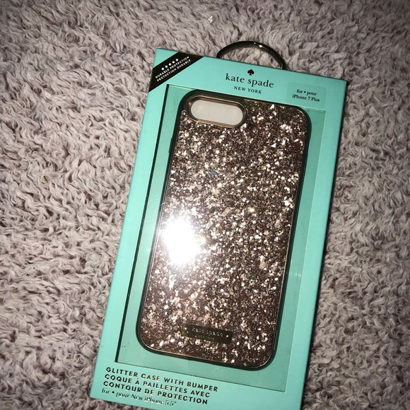 kate spade Accessories - SOLD! Kate Spade Glitter case bumper iPhone 7 Plus
